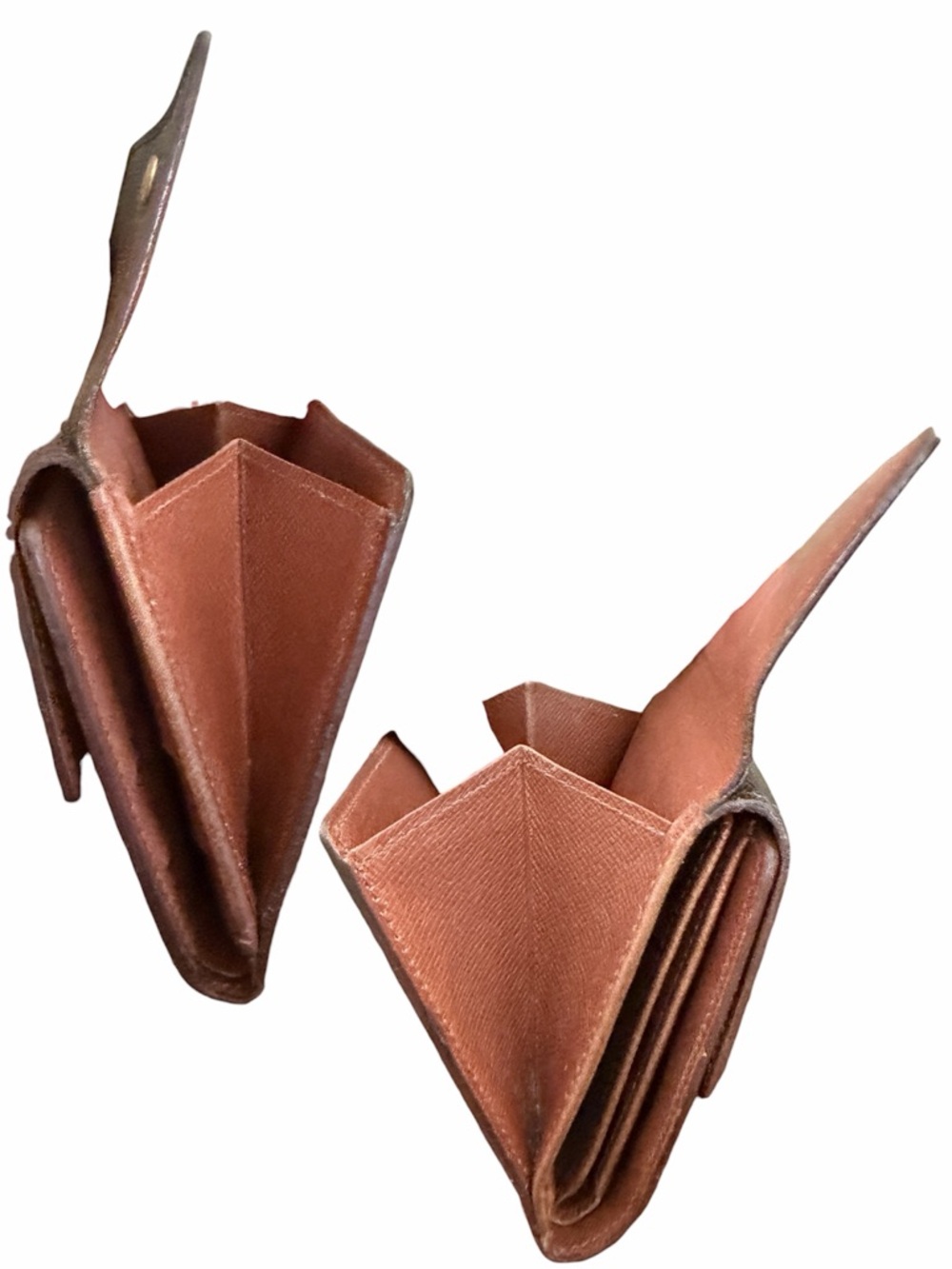 Louis Vuitton Monogram Trifold Elise Wallet Vintage LV Double Snap Compact Purse - Picture 7 of 13